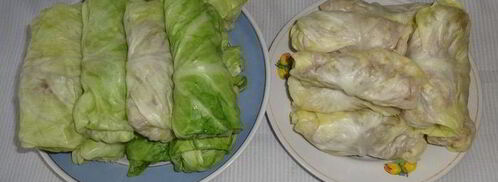 голубцы из молодой капусты с фаршем и чечевицей. Шаг 8