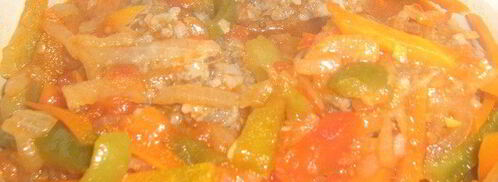 голубцы ленивые паровые под овощным соусом. Шаг 5