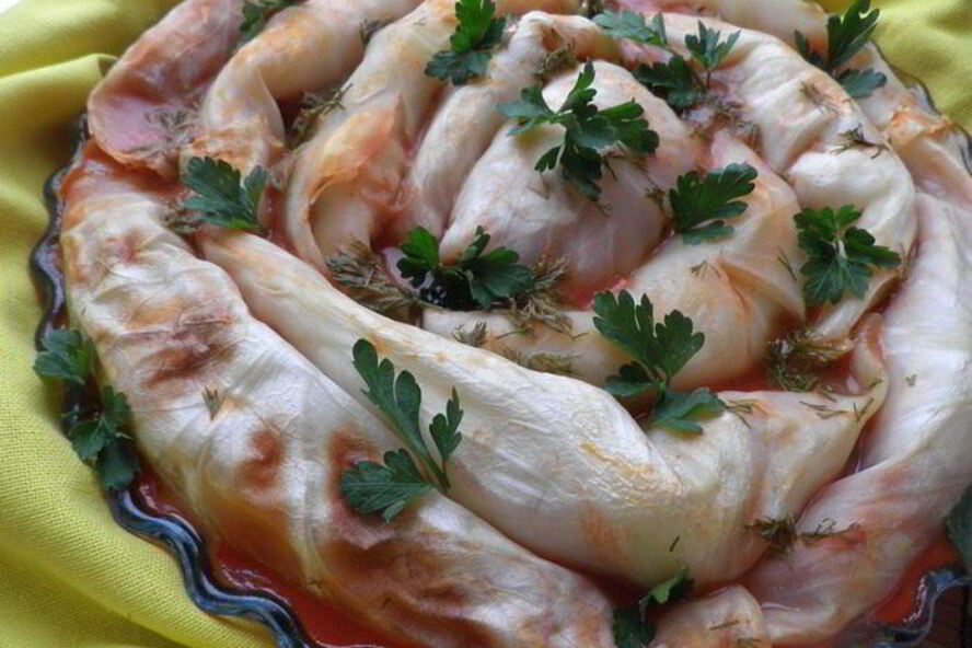 Рецепт голубцов с фасолью в томатном соусе