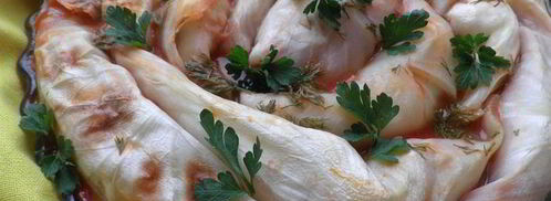 голубцы с фасолью в томатном соусе. Шаг 6