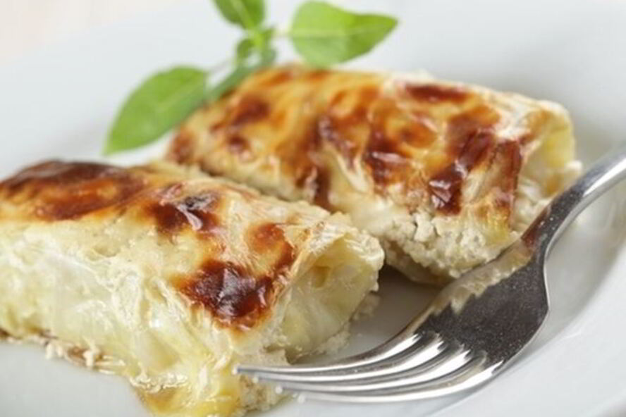 Рецепт голубцов с плавленным сыром и курицей