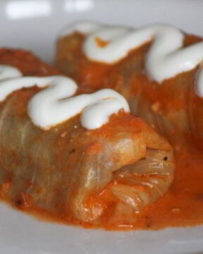 Гречневые голубцы с грибным ассорти