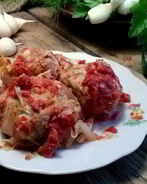 Ленивые голубцы с рисом и фаршем