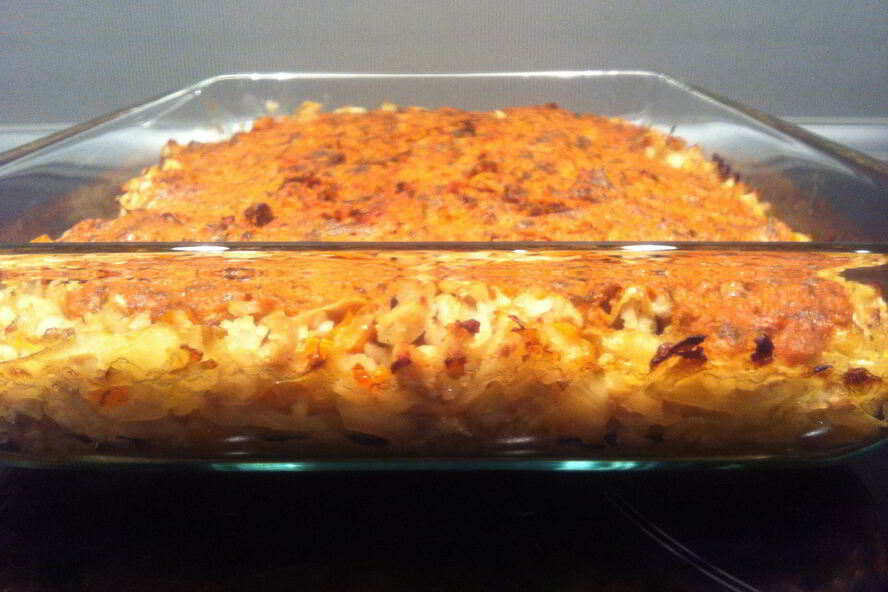 Рецепт ленивых голубцов с томатным соусом