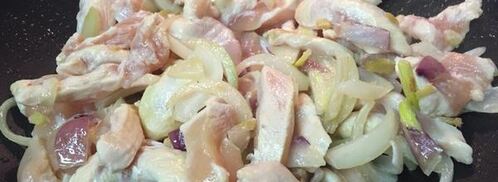 гречневая лапша соба с курицей и овощами. Шаг 9