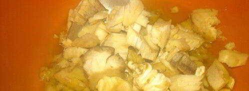 фаршированные грибы с картофелем. Шаг 3