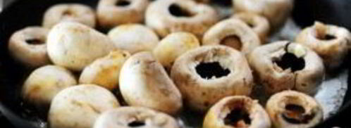 фаршированные грибы с сыром бри. Шаг 6