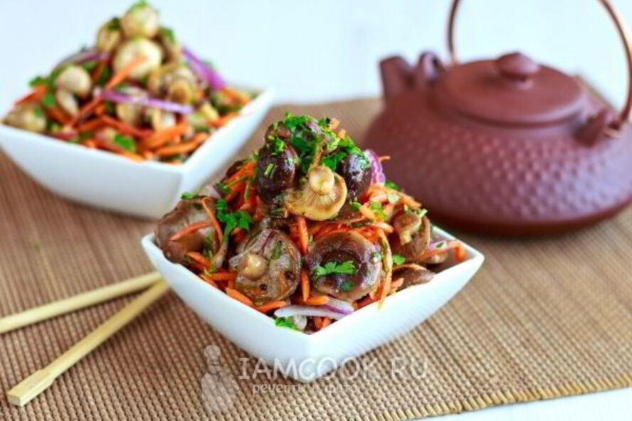 Рецепт грибов по-корейски