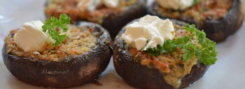 грибы с начинкой. Шаг 4