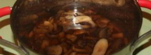 грибы со свининой в духовке. Шаг 3