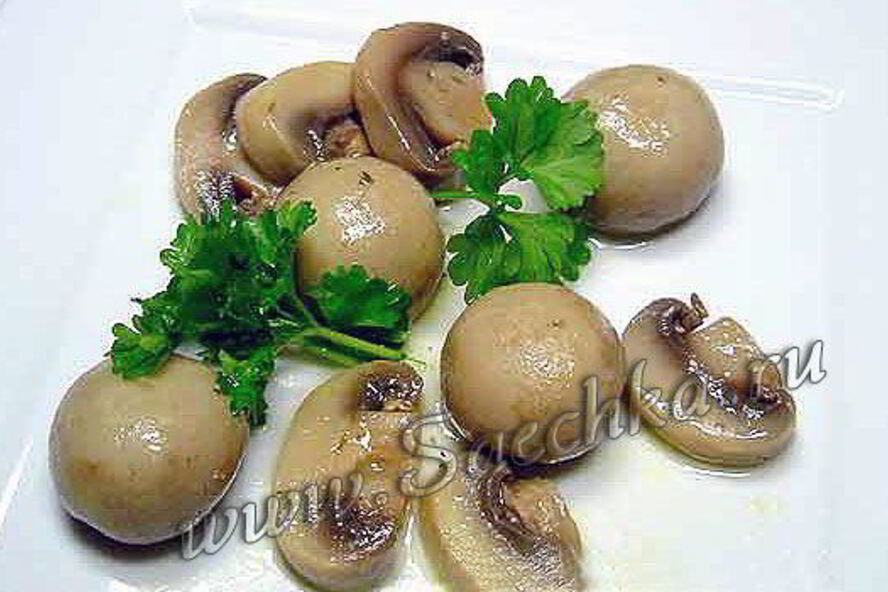Рецепт грибов в маринаторе