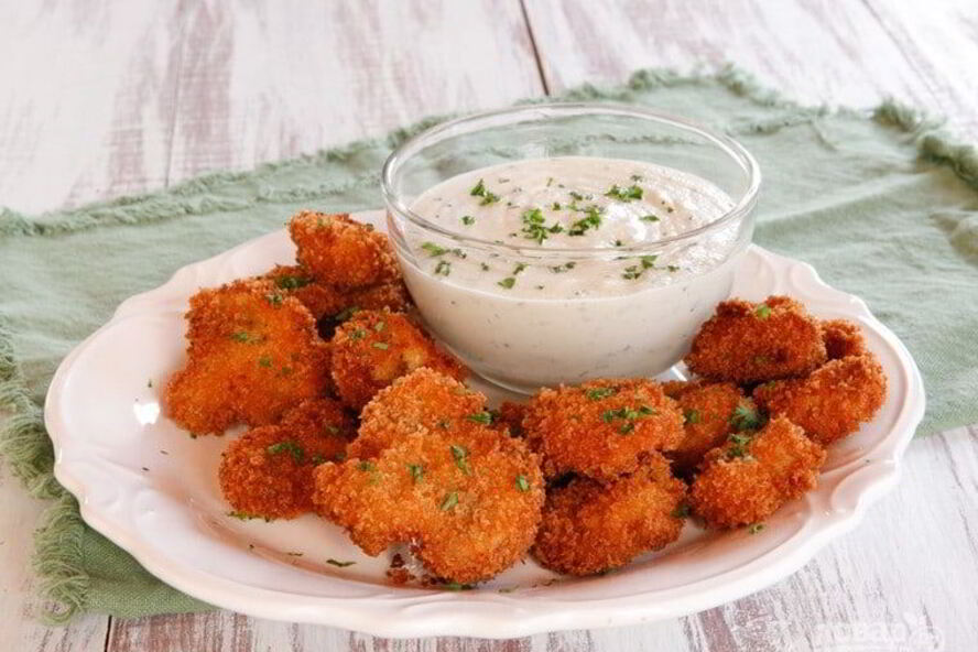 Рецепт грибов в панировке