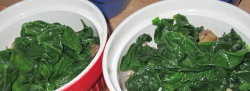 грибы, запеченные со шпинатом и яйцом. Шаг 8