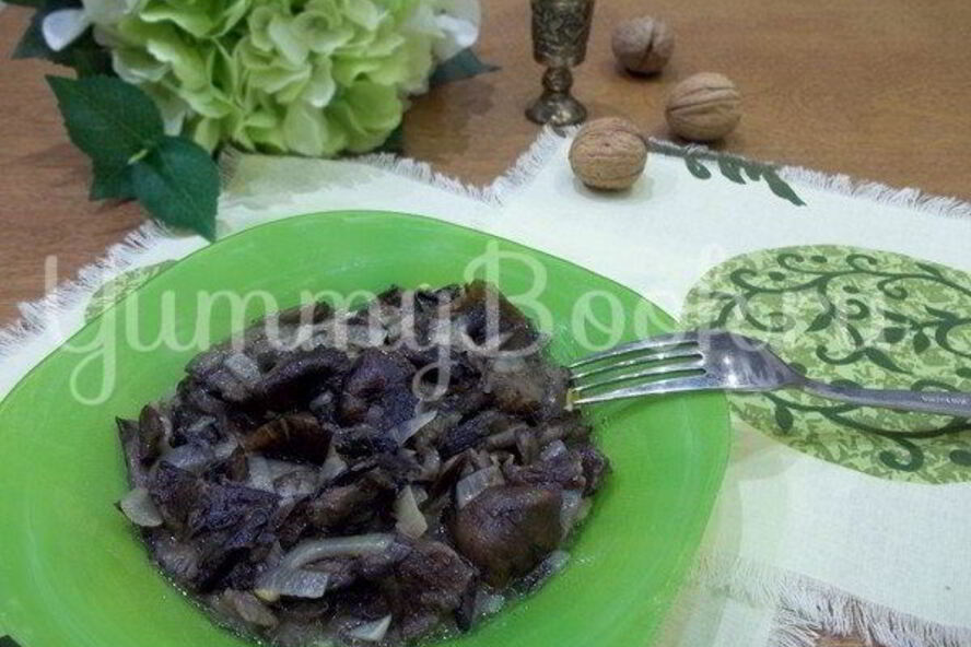 Рецепт грибов, жареных с луком