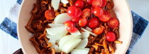 лисички жареные в сметане. Шаг 5