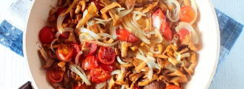 лисички жареные в сметане. Шаг 6