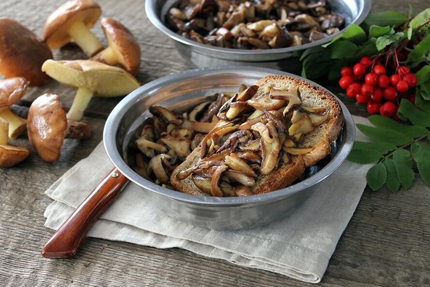 Рецепт маслят жареных