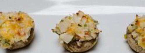 шампиньоны фаршированные крабовыми палочками. Шаг 7