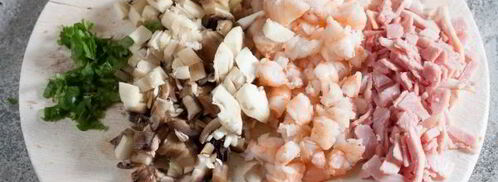 шампиньоны, фаршированные креветками. Шаг 4