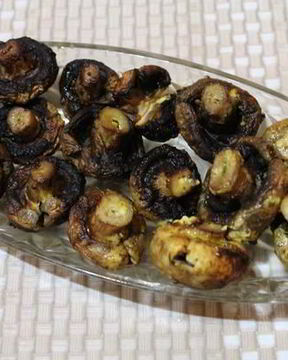 Шампиньоны на мангале