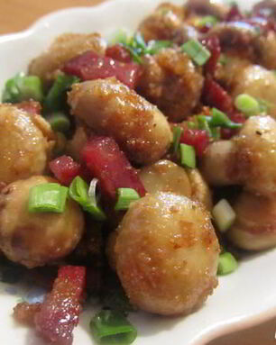 Шампиньоны с чесноком