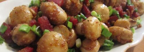 шампиньоны с чесноком. Шаг 4