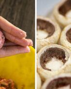 Шампиньоны с фаршем