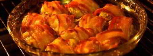 шампиньоны в беконе в духовке. Шаг 5