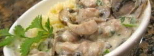 шампиньоны в сливочном соусе. Шаг 6