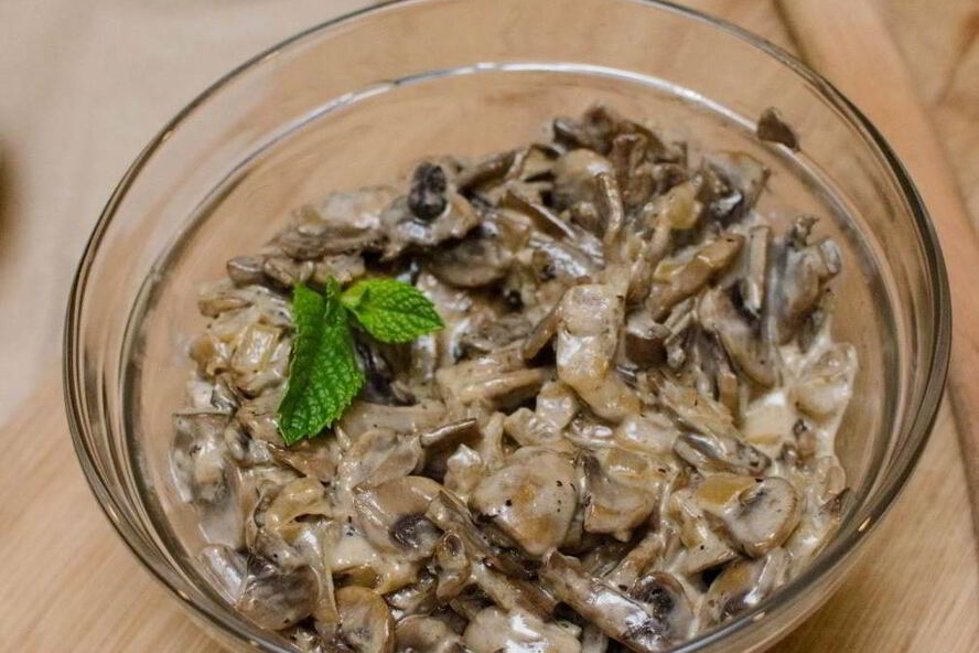 Рецепт шампиньонов в вине