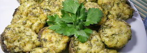 закусочные фаршированные шампиньоны. Шаг 7