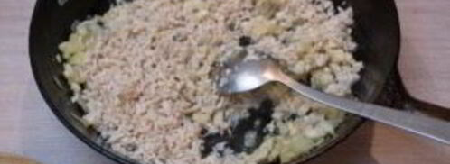 запеченные грибы с фаршем в духовке. Шаг 5