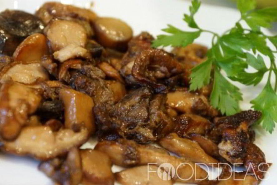Рецепт жареных белых грибов