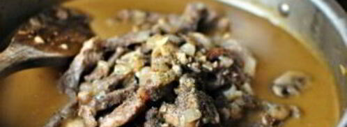 жареные грибы со сметаной. Шаг 3