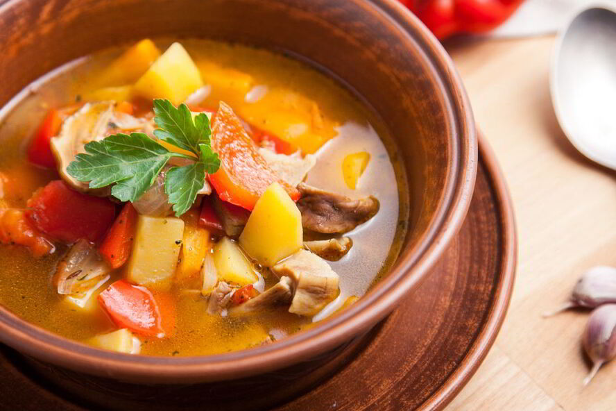 Рецепт грибного супа-гуляша