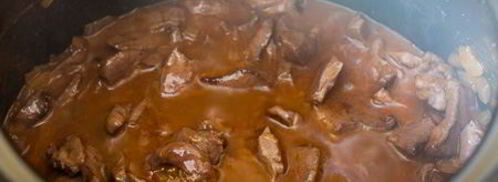 гуляш из говяжьего сердца. Шаг 6