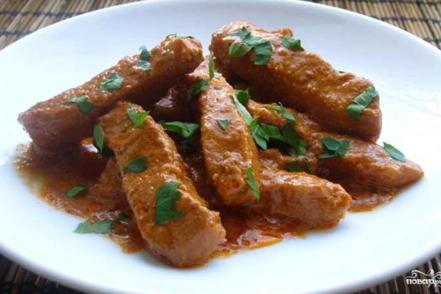 Рецепт гуляша кусочками