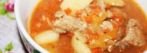 суп-гуляш с индейкой. Шаг 8