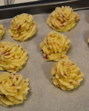 Картофельное пюре с ветчиной