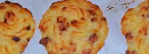 картофельное пюре с ветчиной. Шаг 4