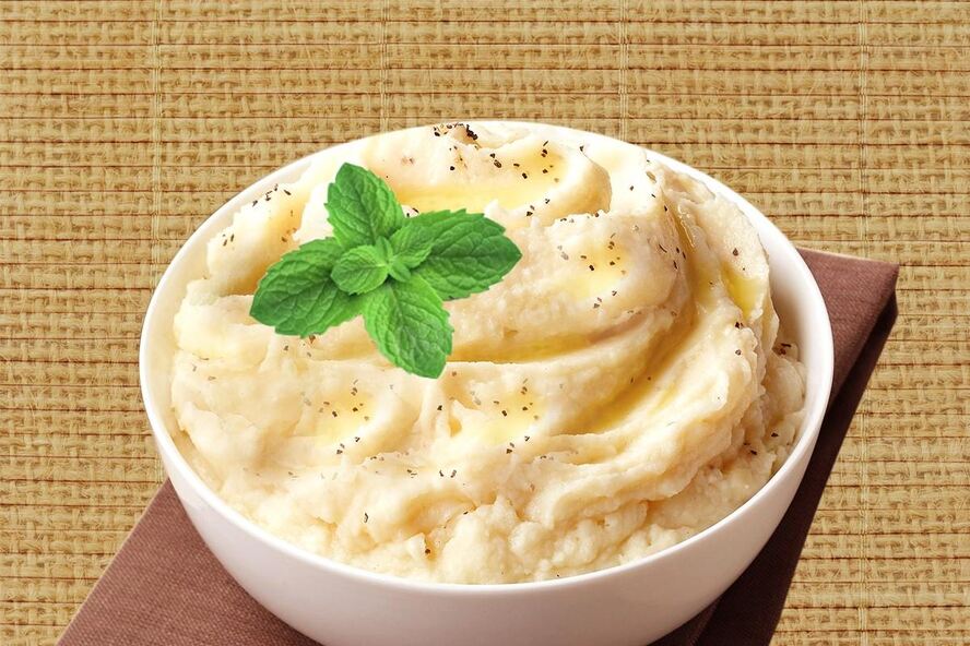 Рецепт картофельного пюре со сливками, твердым сыром и тмином