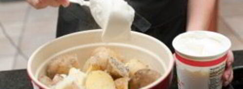 картофельное пюре со сметаной. Шаг 3