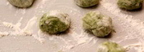 картофельные клецки со шпинатом. Шаг 3