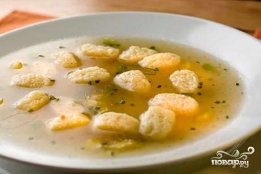 Рецепт клецек из манки