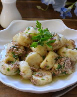 Клецки с тунцом