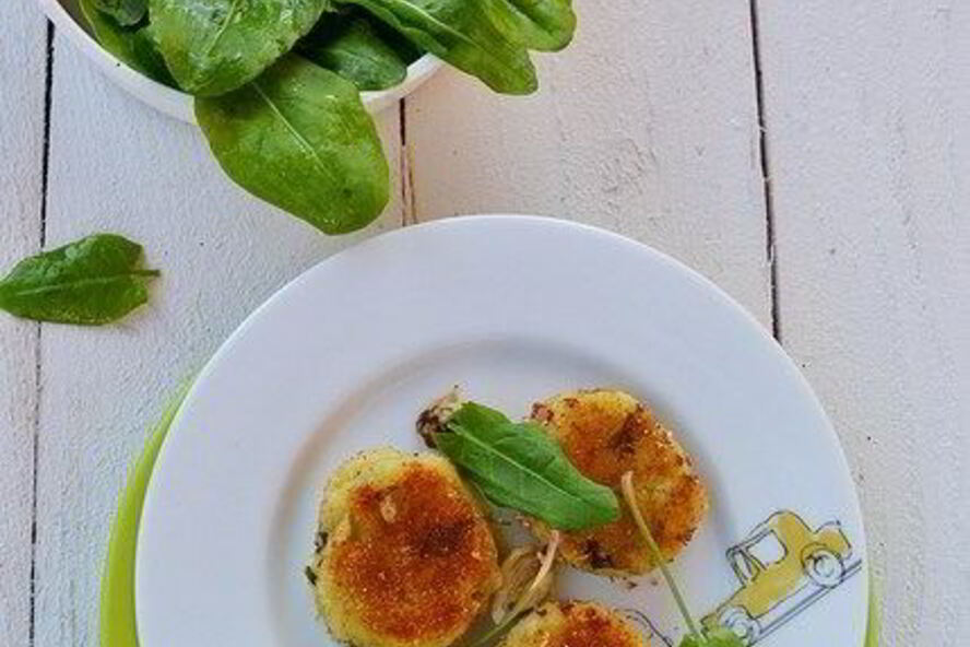 Рецепт картофельных котлет со щавелем