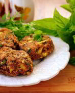 Котлеты из кабачков и баклажанов