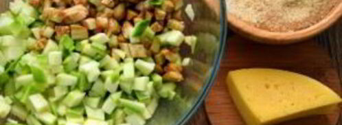 котлеты из кабачков и баклажанов. Шаг 2