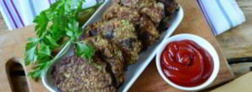 котлеты из кабачков с грибами. Шаг 7