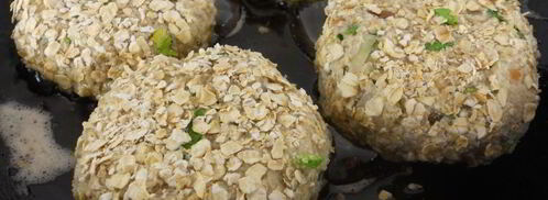 котлеты рыбные с начинкой в овсяной панировке. Шаг 8